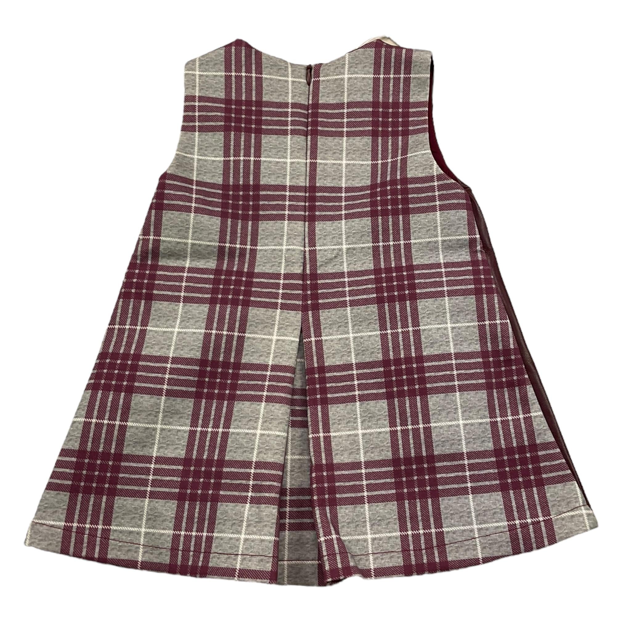 LE BEBE' abito giromanica bicolore  Bordeaux per Neonata LBG6133 BORDEAUX LE BEBE' 