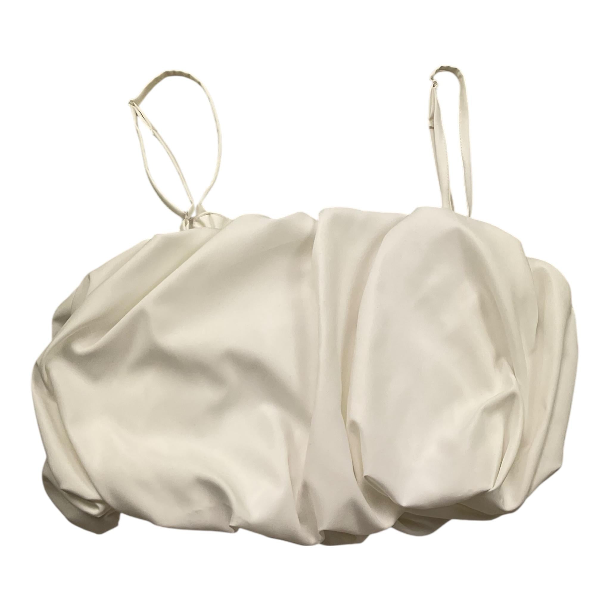 Naida Top Tinta Unita Bretelline per Bambina NAT091 BIANCO NAIDA 