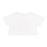 Dixie T-Shirt Girocollo Tinta Unita con Stampa per Bambina MBC8030G50 BIANCO DIXIE 