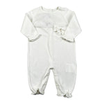 Le Coconne Tutina Tinta Unita con Applicazione Fiocco per Neonata LCN0586 PANNA LE COCONNE 