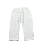 Petit Indi Pantalone Tinta Unita con Elastico In Vita per Bambino SS25BK8140X BIANCO PETIT INDI 