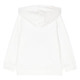 STELLA McCARTNEY felpa chiusa con cappuccio tinta unita con stampa Bianco per Bambina TV4B00J BIANCO STELLA McCARTNEY 