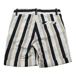 Pure Firenze Bermuda Fantasia A Righe con Girovita Regolabile per Neonato PC03290 BIANCO PURE FIRENZE 