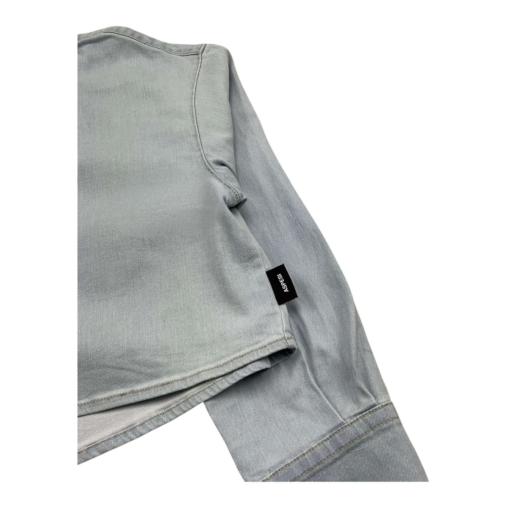 Aspesi Camicia Manica Lunga Tinta Unita per Bambina S25034CLJ0037 AZZURRO ASPESI 