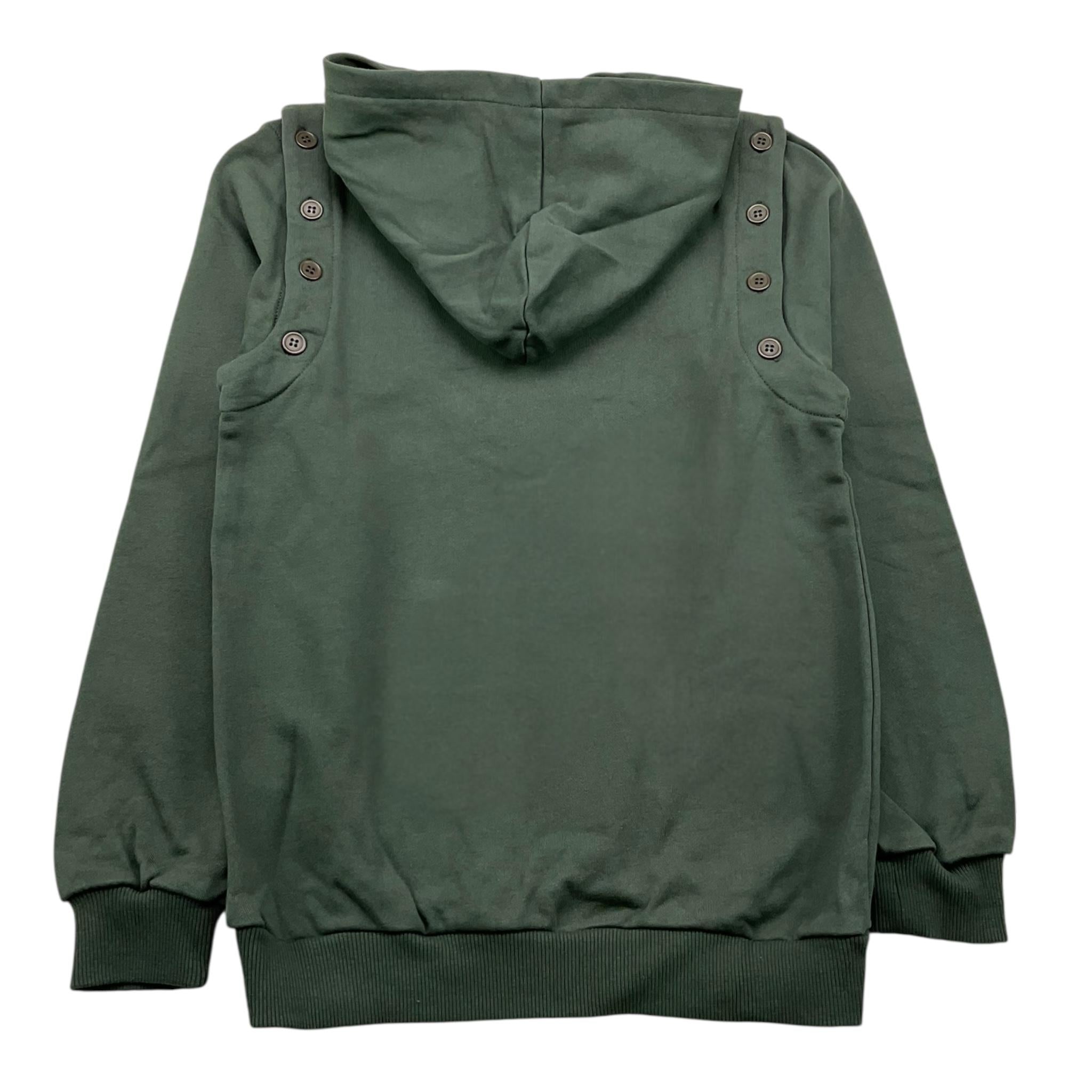 DANIELE ALESSANDRINI felpa tinta unita con cappuccio e stampa Verde per Bambino 1231F00034XXX VERDE DANIELE ALESSANDRINI 