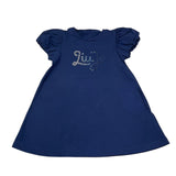 Liu Jo Abito Tinta Unita con Brillantini per Bambina KA5037 BLU LIU JO 