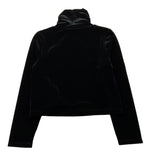 LIU JO shirt tinta unita in velluto coll alto Nero per Bambina GF4178 NERO LIU JO 