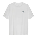 Calvin Klein T-Shirt Girocollo Tinta Unita con Stampa per Bambino IB0IB02449 BIANCO CALVIN KLEIN 