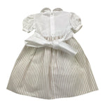 Colibri Abito Mezza Manica Bicolore con Fantasia A Righe per Neonata 4ATCTCP5F BIANCO/BEIGE COLIBRI 