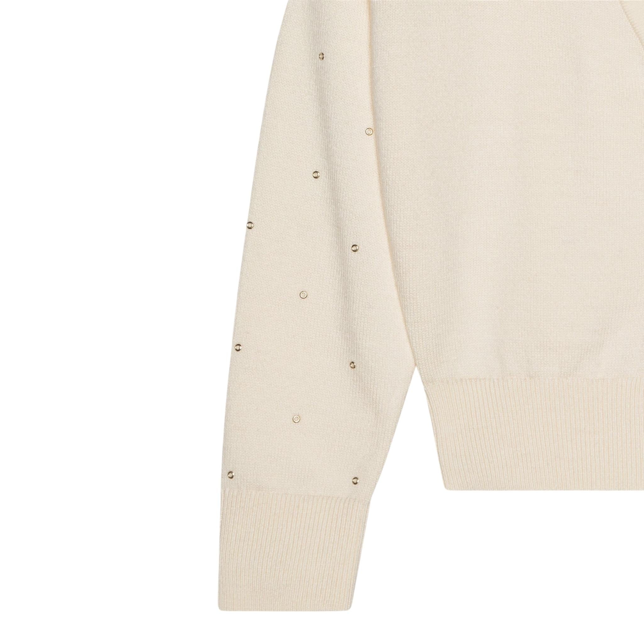 Michael Kors Cardigan tinta unita con Applicazioni Panna per Bambina R30280X PANNA MICHAEL KORS 