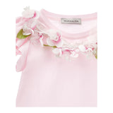 Monnalisa T-Shirt Girocollo Tinta Unita con Stampa per Bambina 11E613 ROSA MONNALISA 