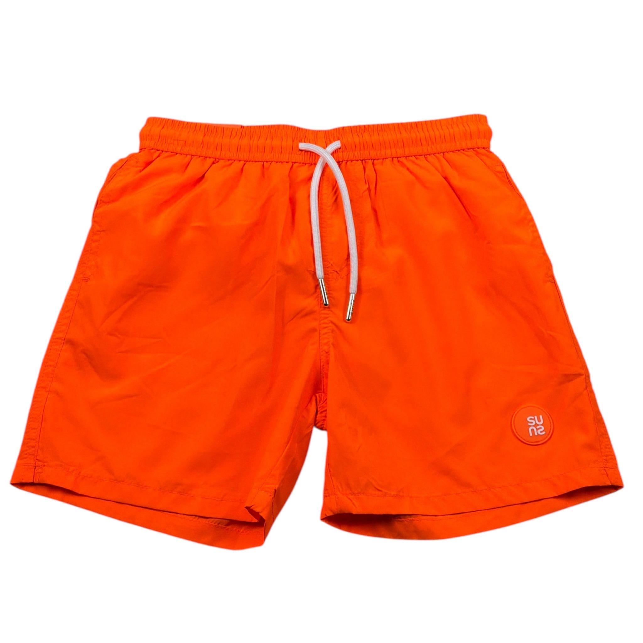 Suns Costume tinta unita con Stampa Arancione Fluo per Bambino BXS0130U ARANCIONE FLUO SUNS 