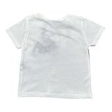 Please T-Shirt Girocollo tinta unita con Stampa Bianco per Neonata MBF8030G20 BIANCO PLEASE 