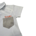 Siviglia Polo Mezza Manica Tinta Unita con Taschino per Bambino SVNTS17280J BIANCO SIVIGLIA 