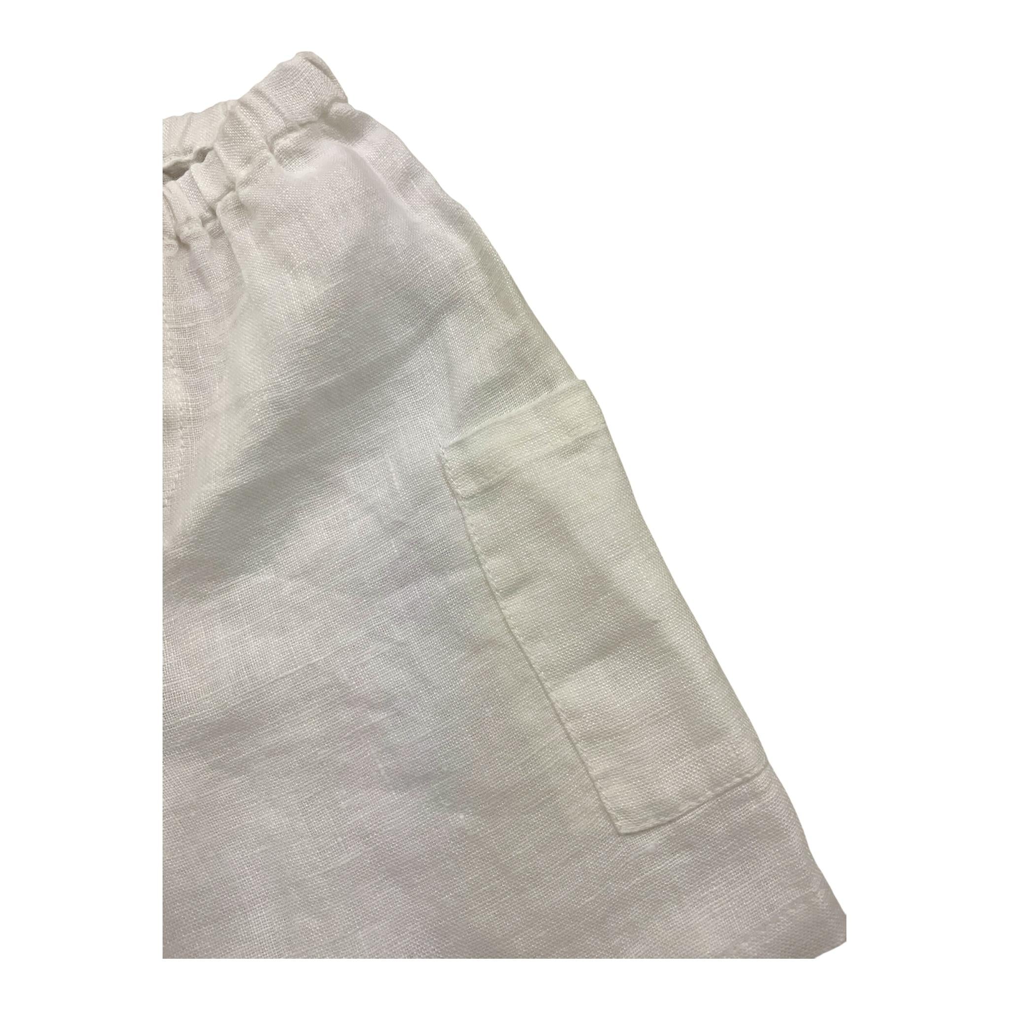 Babe & Tess Short Tinta Unita con Elastico In Vita per Neonata 24518180N BIANCO BABE & TESS 