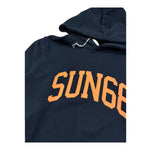 Sun68 Felpa Chiusa con Cappuccio Tinta Unita con Logo per Bambina F34332 BLU SUN68 