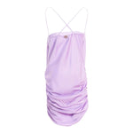 Twinset Abito Tinta Unita A Bretelle per Bambina 251GJ2450X LILLA TWINSET 