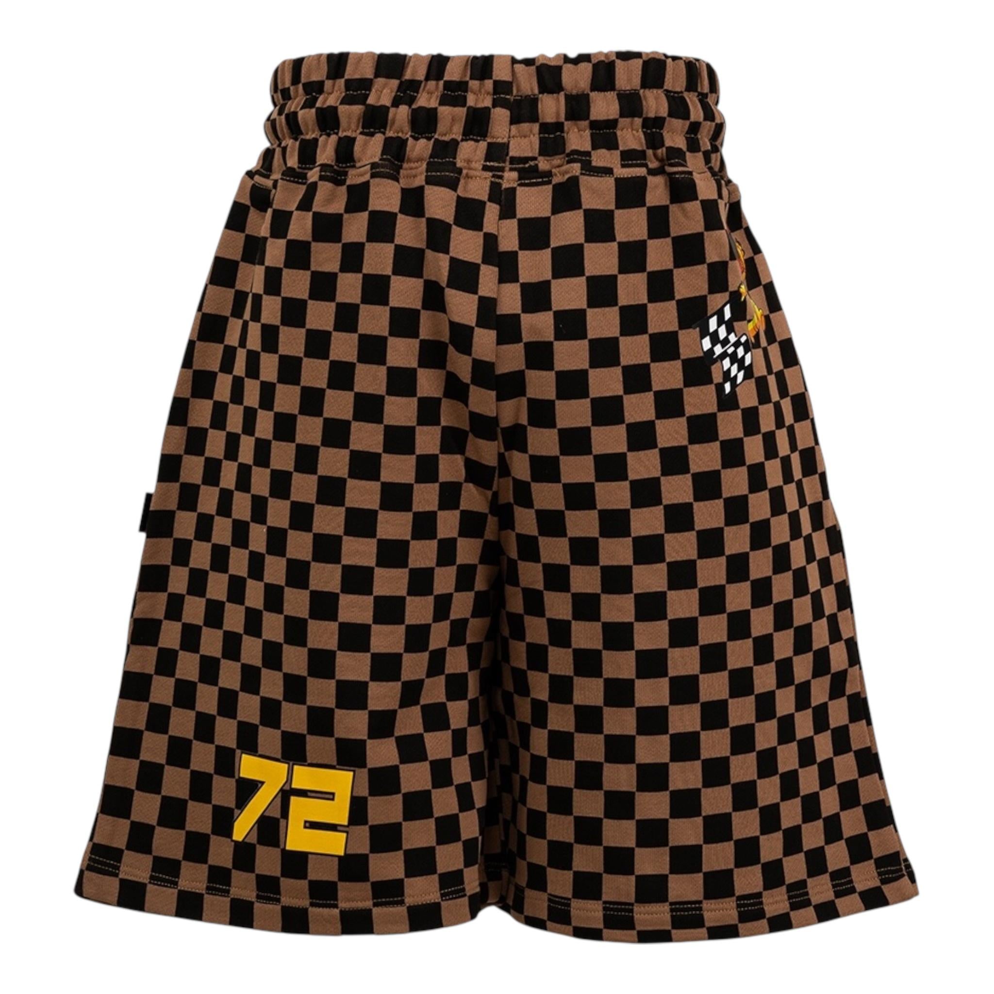 Sprayground Bermuda In Tuta Tinta Unita con Fantasia per Bambino SPY1060 MARRONE SPRAYGROUND 