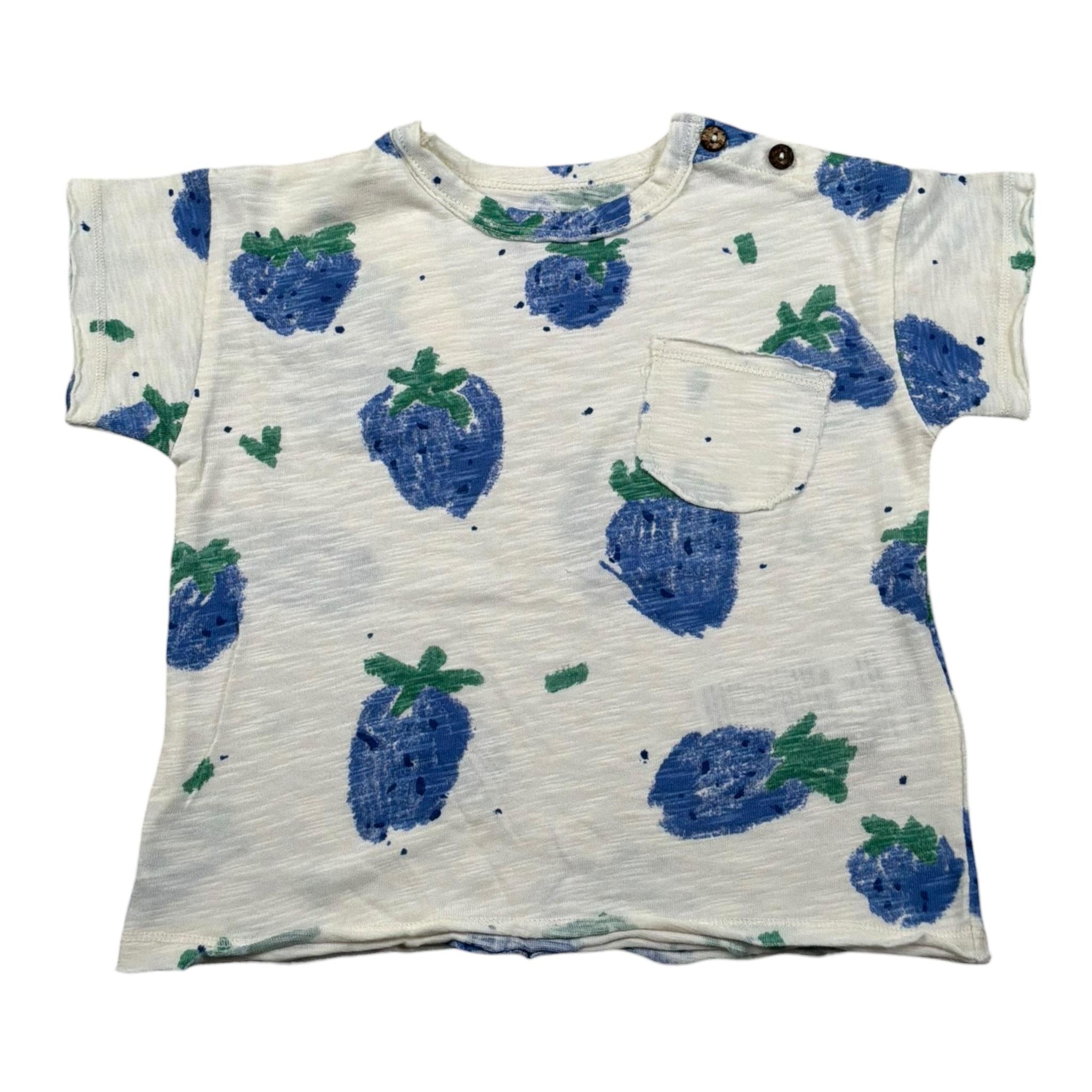 Play Up T-Shirt Girocollo Tinta Unita con Stampe per Neonato PA011AQ11053 PANNA PLAY UP 