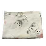 LE BEBE' lenzuola tinta unita con stampa orso Bianco per Neonata LBG6189 BIANCO LE BEBE' 