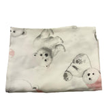 LE BEBE' lenzuola tinta unita con stampa orso Bianco per Neonata LBG6189 BIANCO LE BEBE' 
