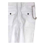 John Richmond Pantalone Tinta Unita con Bottoni per Bambino RBP24099PA BIANCO JOHN RICHMOND 