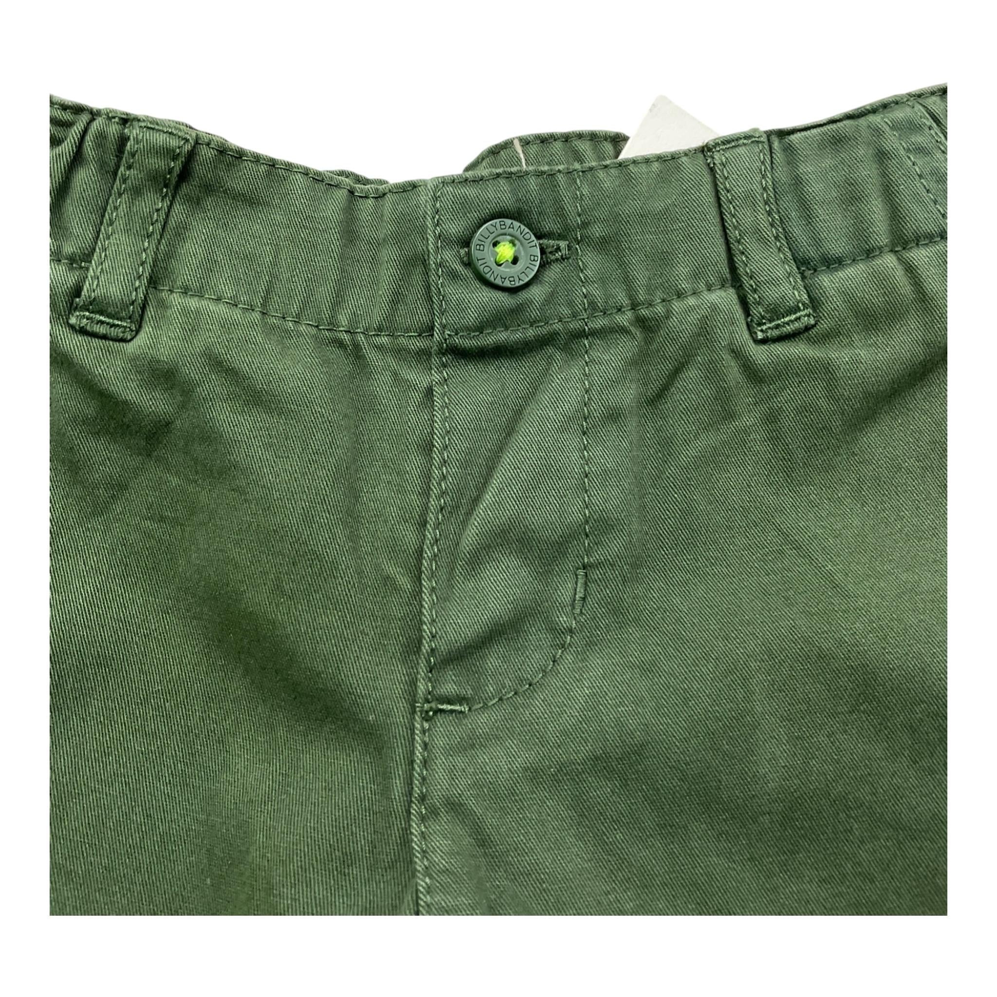 Billy bandit pantalone tinta unita con elastico in vita Verde per Neonato V04052 VERDE Billy bandit 