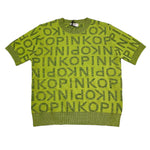Pinko T-Shirt Girocollo Tinta Unita con Logo per Bambina KFMA006 VERDE PINKO 