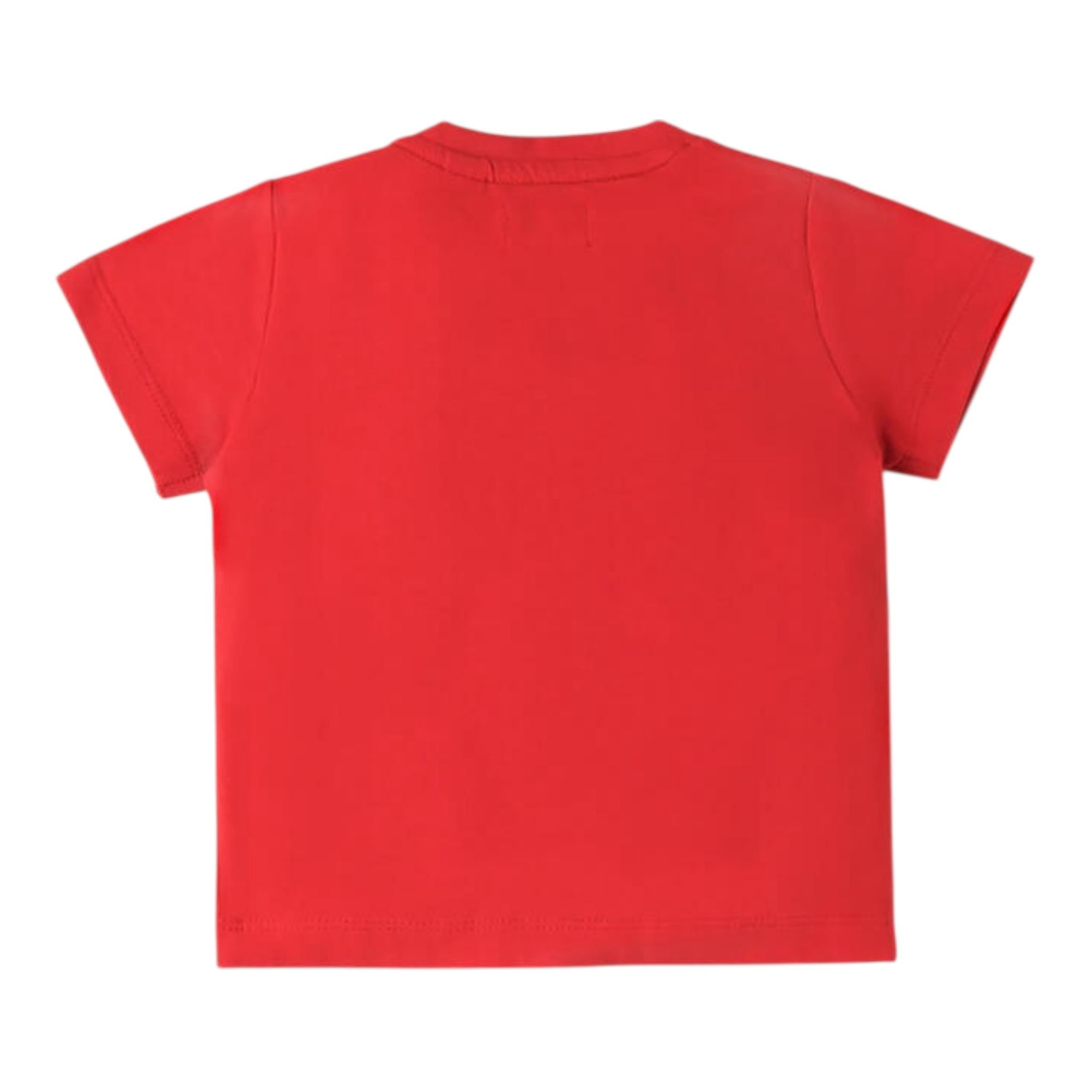 Ducati T-Shirt Girocollo Tinta Unita con Stampe per Neonato G6611 ROSSO DUCATI 