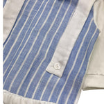 I Delfi Completo 2 Pezzi Shirt-Ghettina Bicolore per Neonato 25P5271 BIANCO/AZZURRO I DELFI 