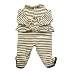 NANAN tutina manica lunga fantasia a righe Panna per Neonata I2349801V PANNA NANAN 