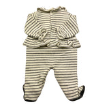 NANAN tutina manica lunga fantasia a righe Panna per Neonata I2349801V PANNA NANAN 