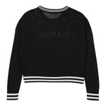 Balmain Maglia Tinta Unita con Stampa per Bambina BW9A30 NERO BALMAIN 