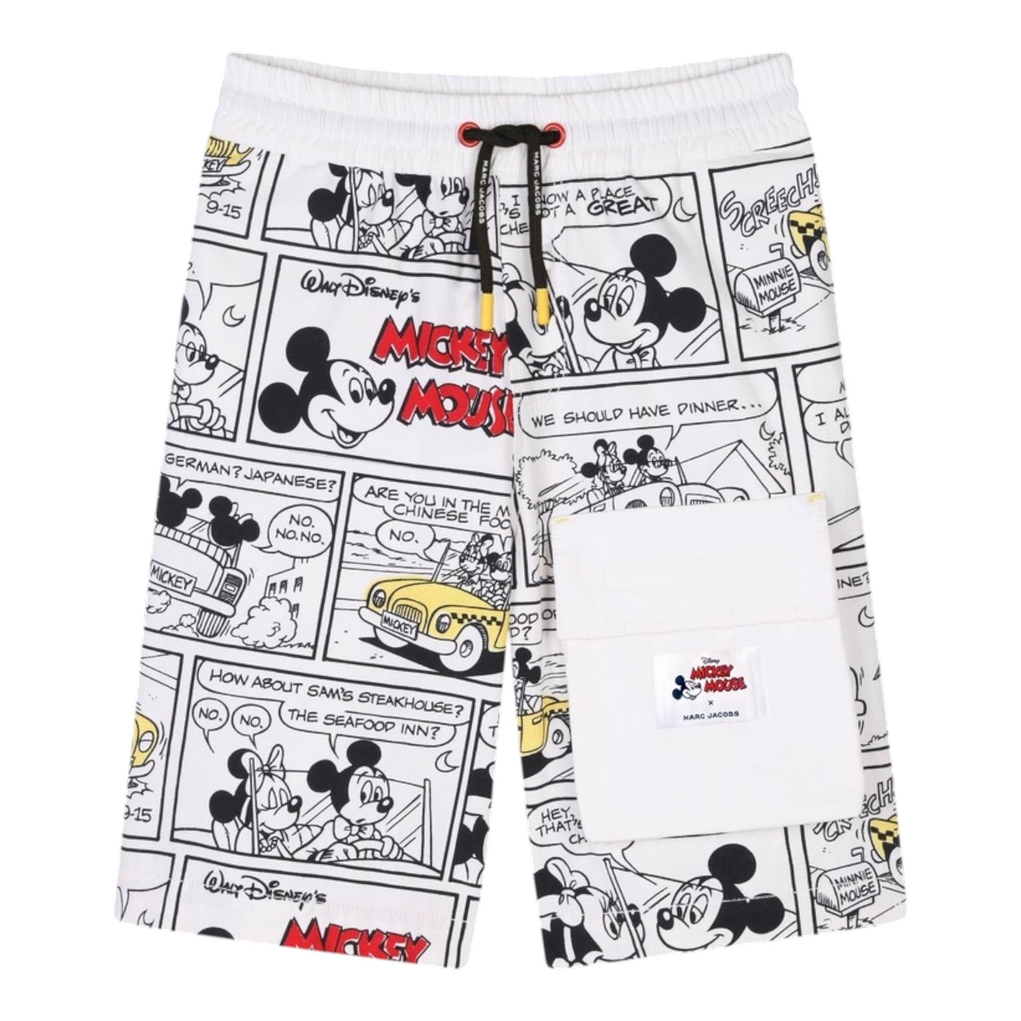 Marc Ellis Bermuda Tinta Unita con Fantasia Toplino per Bambino W60484 BIANCO MARC ELLIS 