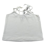 Twinset Top Tinta Unita con Logo per Bambina 251GJ2570X PANNA TWINSET 