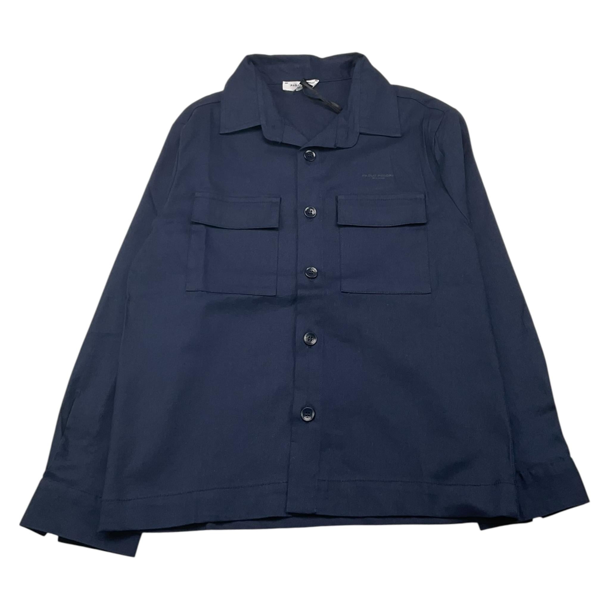 Paolo Pecora Camicia Manica Lunga Tinta Unita per Bambino PP4075 BLU PAOLO PECORA 