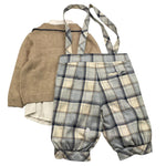 BABY A. completo 4 pezzi camicia-giacca-pantalone-papillon Beige per Neonato A2902 BEIGE BABY A. 