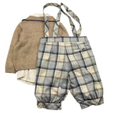 BABY A. completo 4 pezzi camicia-giacca-pantalone-papillon Beige per Neonato A2902 BEIGE BABY A. 