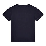 Guess T-Shirt Girocollo Tinta Unita con Stampe per Bambino N5RI23K8HM4X BLU GUESS 