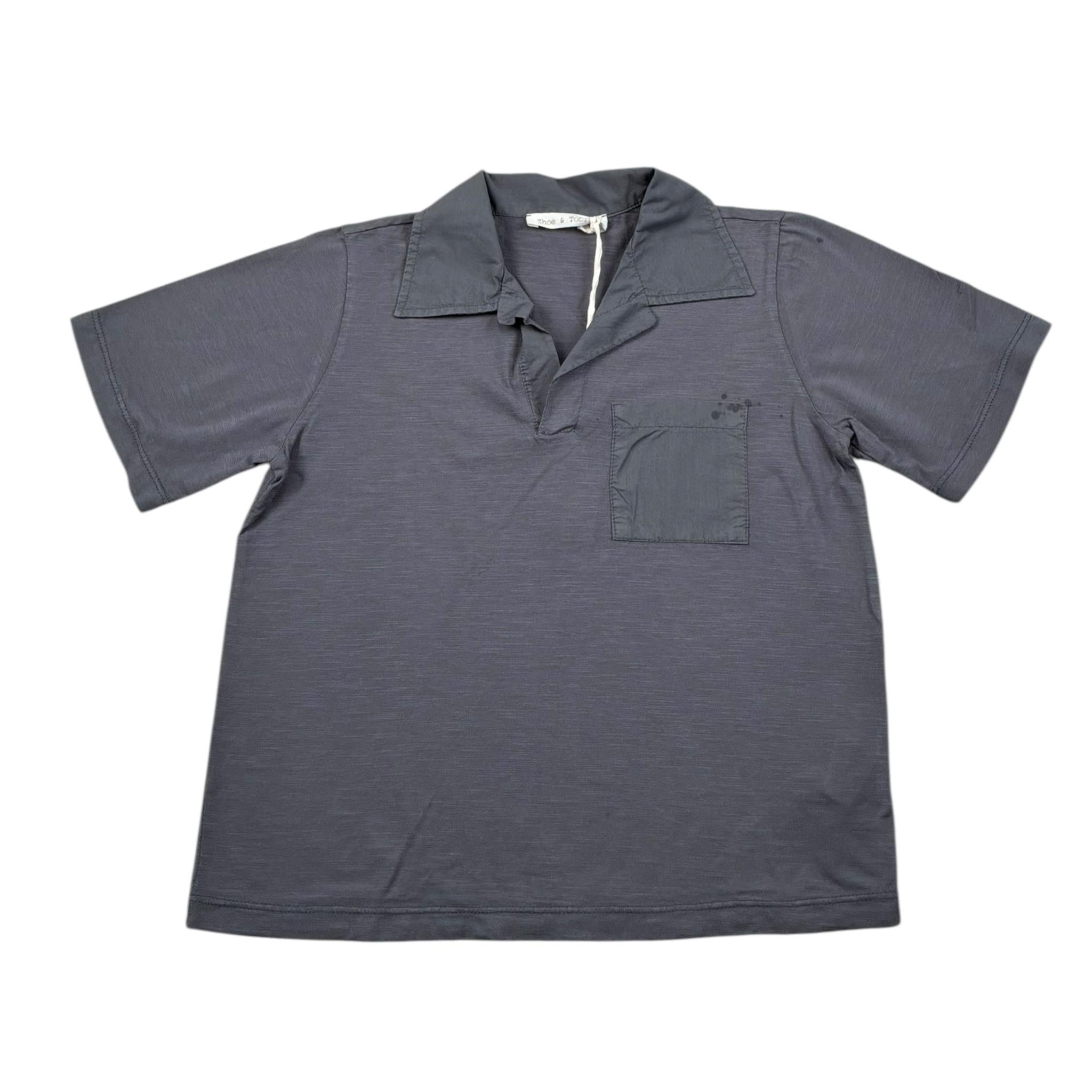 Zhoe & Tobiah Polo Mezza Manica Tinta Unita per Bambino BSE18MJ GRIGIO ZHOE & TOBIAH 