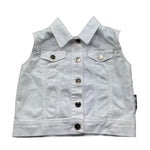 Just Cavalli Smanicato In Denimtinta Unita per Bambino JGP26037GT BIANCO JUST CAVALLI 