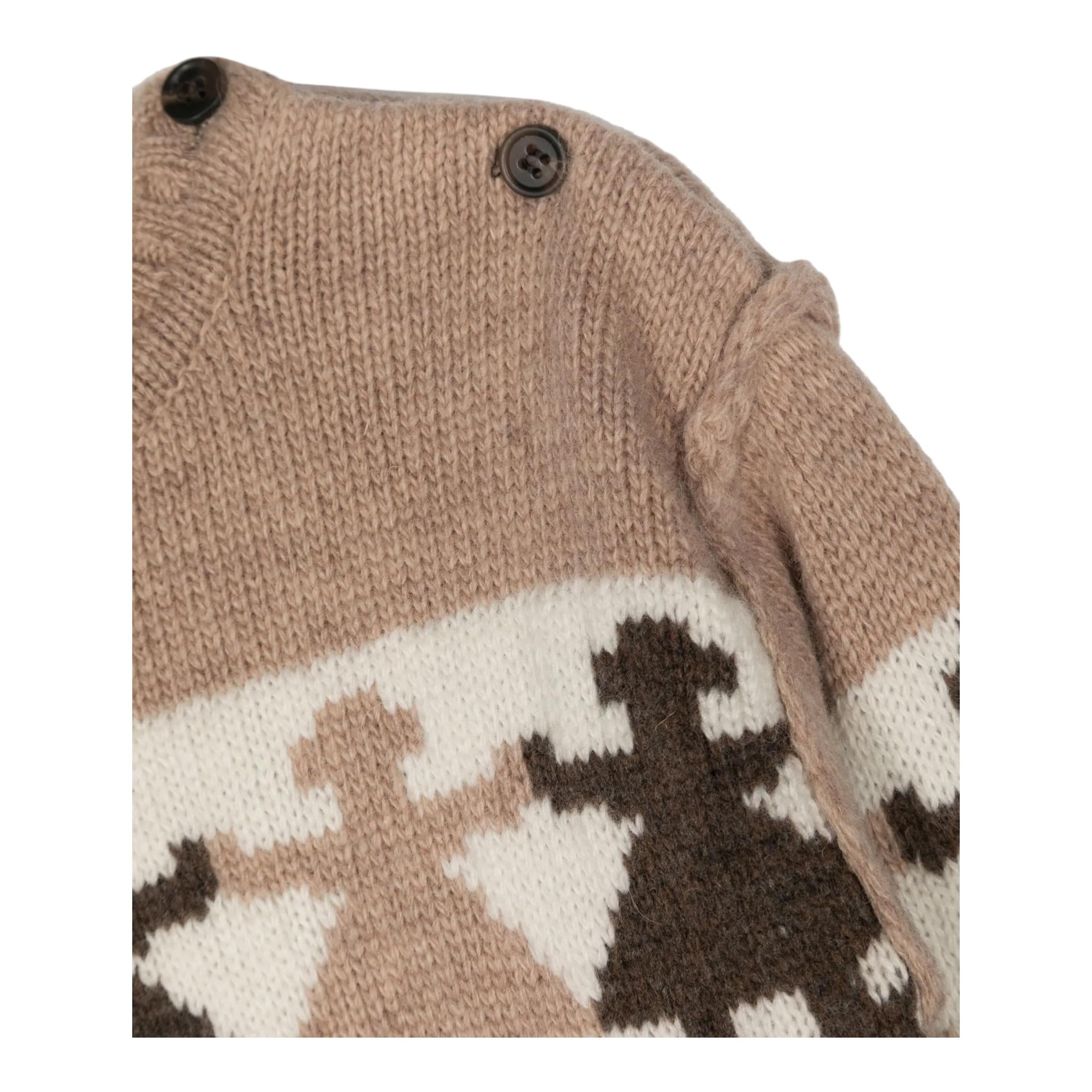 DSQUARED2 maglia girocollo stampa fantasia Beige per Neonato DQ2003 BEIGE DSQUARED2 