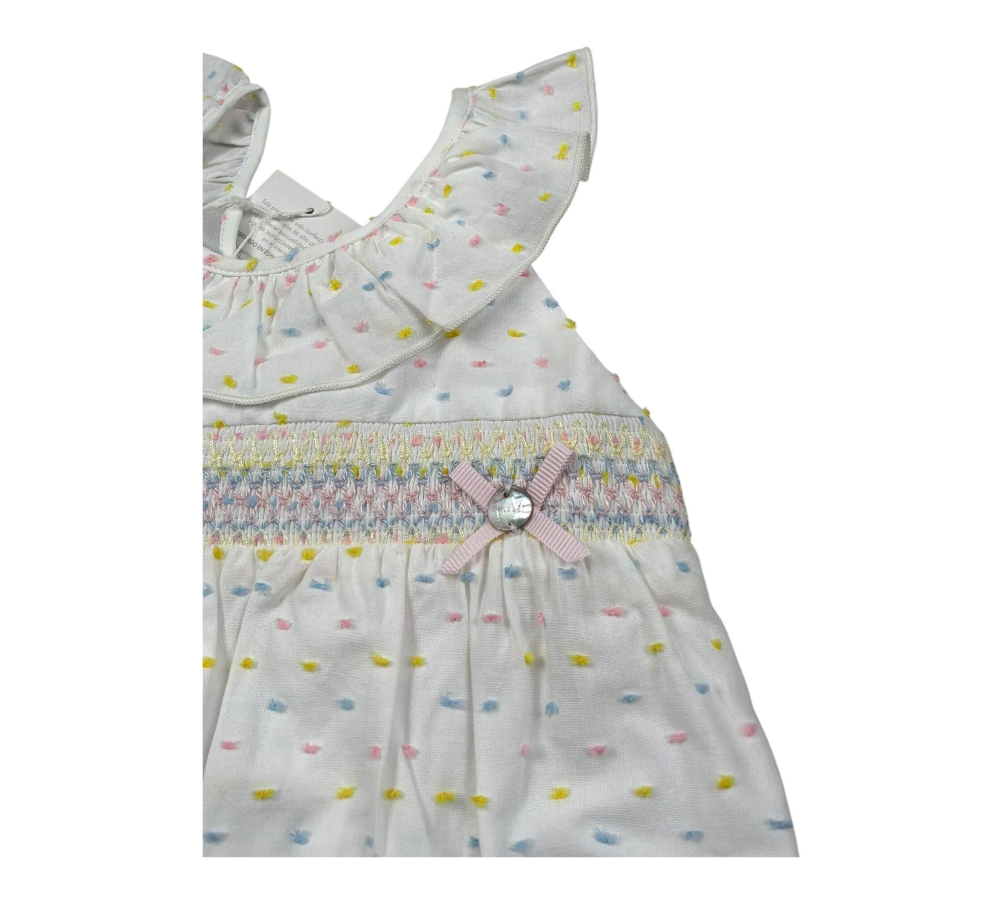 Wedoble Pagliaccetto Giromanica Tinta Unita per Neonata 005152293 BIANCO WEDOBLE 