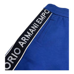 Emporio Armani Bermuda Tinta Unita con Profili Logati per Bambino 3R4SJ8 COBALTO EMPORIO ARMANI 