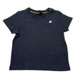 K-Way T-Shirt Girocollo Tinta Unita con Logo per Neonato K4125LW BLU K-WAY 