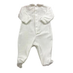 LALALU' tutina tinta unita in ciniglia Bianco per Neonata TCL6N BIANCO LALALU' 