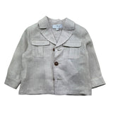 I Delfi Giacca Tinta Unita Monopetto per Neonato 25P5248 BEIGE I DELFI 