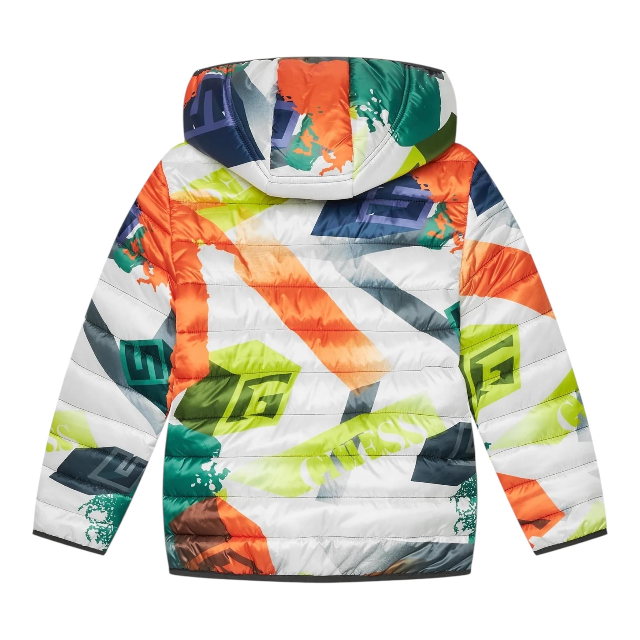 GUESS giubbino tinta unita con stampa fantasia Bianco per Neonato N4RL02WB310 BIANCO GUESS 