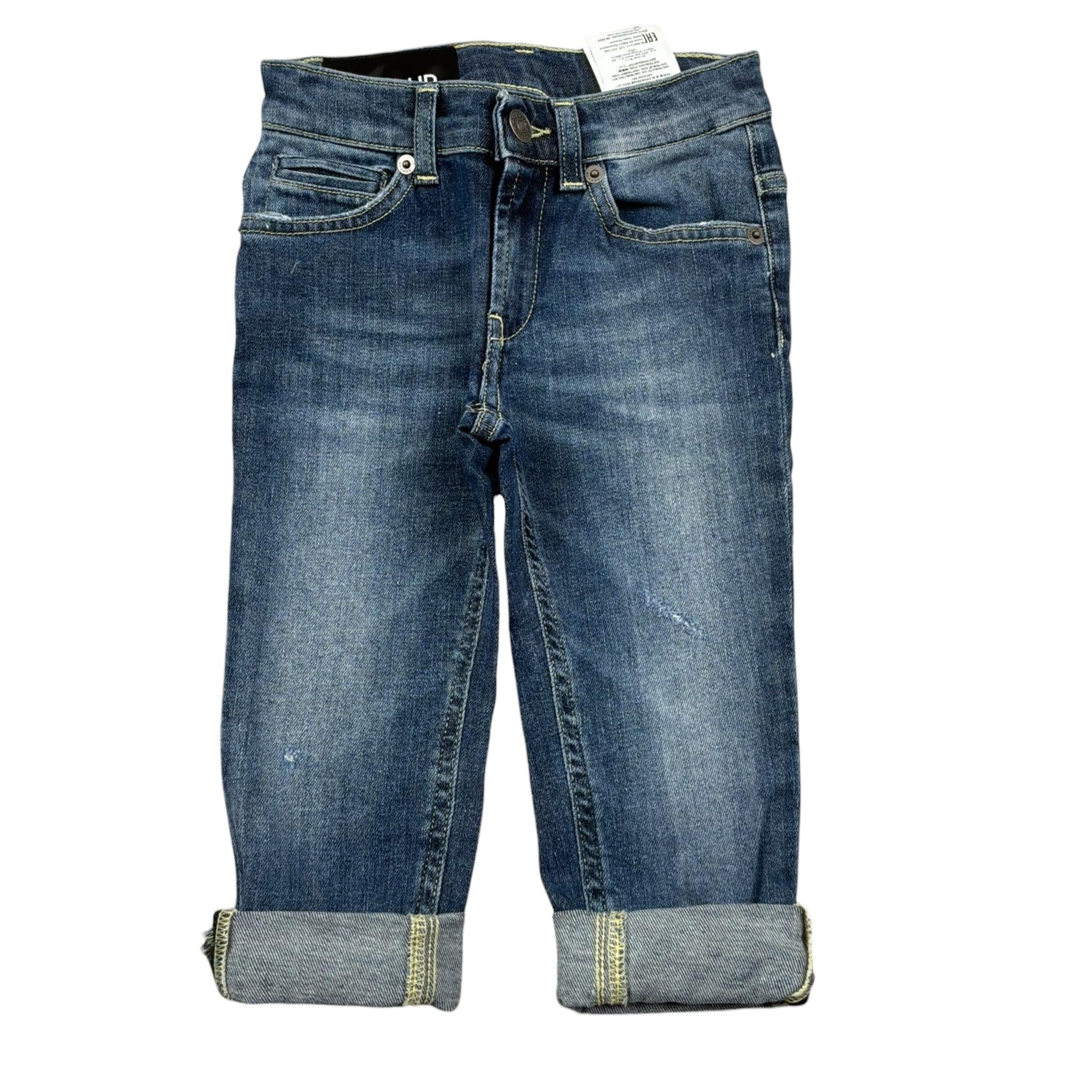 Dondup Jeans Tinta Unita per Bambino DMPA124 BLU DONDUP 