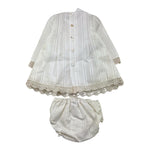 PAZ RODRIGUEZ set abito-coulotte tinta unita Bianco per Neonata 004151841 BIANCO PAZ RODRIGUEZ 